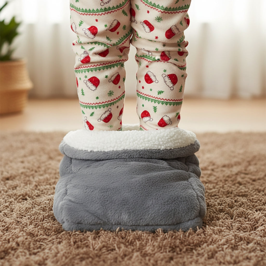 Electric Heater Foot Warmer USB Charging Fleece Soft Warm Foot Cover Washable Winter Feet Heating Pads For Home Bedroom Sleeping