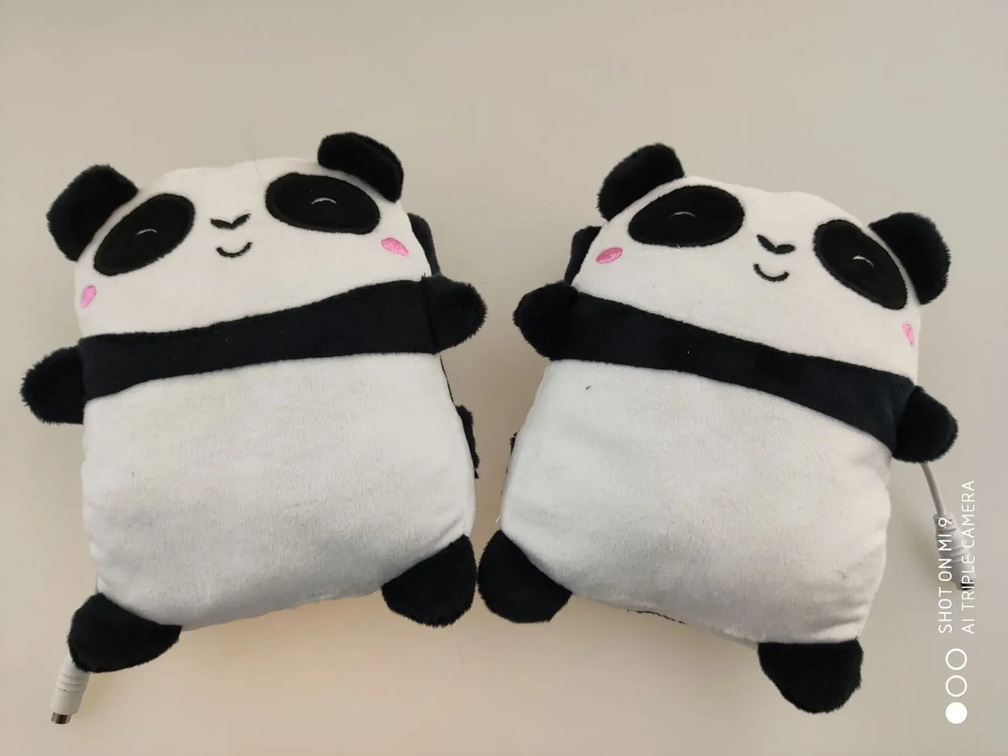 1 Pair Heating Warm Face Warmers Fingerless Mitten Cartoon Unisex Powered Hands Cute Toast Heated Plush Gloves USB Hand Winter